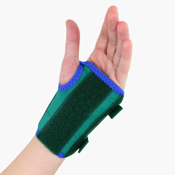 Paediatric D Ring Wrist Brace Green 1600 x 1600 1