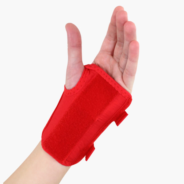 Paediatric D Ring Wrist Brace Red 1600 x 1600 1