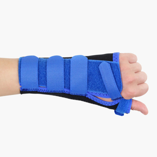 Paediatric Elastic Wrist Thumb Brace Blue 1600 x 1600 2
