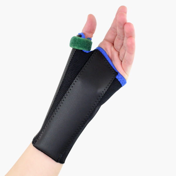 Paediatric Elastic Wrist Thumb Brace Green 1600 x 1600 1