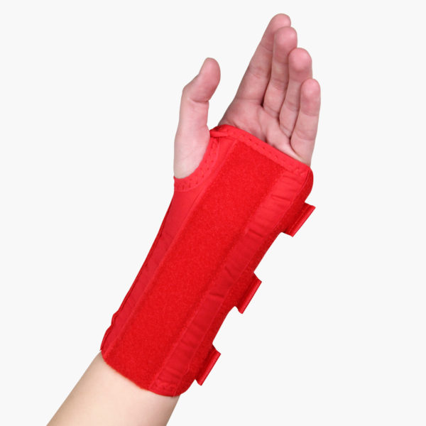 Paediatric D Ring Extended Wrist Brace Red 1600 x 1600 f8f8f8 1